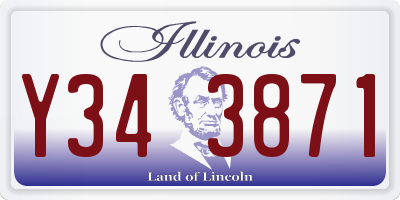 IL license plate Y343871