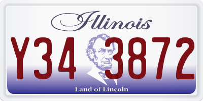 IL license plate Y343872