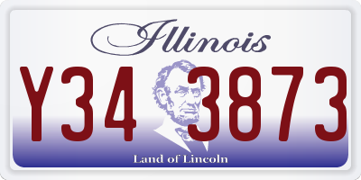 IL license plate Y343873