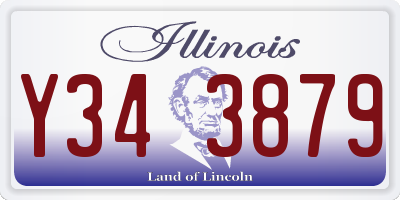 IL license plate Y343879