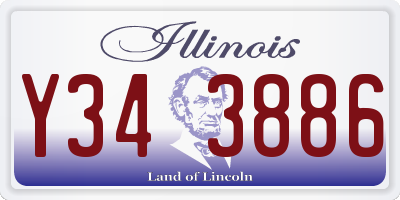 IL license plate Y343886