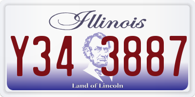 IL license plate Y343887