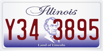 IL license plate Y343895