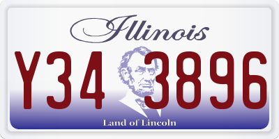 IL license plate Y343896