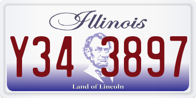 IL license plate Y343897