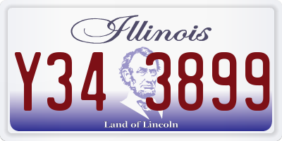 IL license plate Y343899