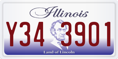IL license plate Y343901