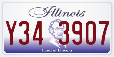 IL license plate Y343907