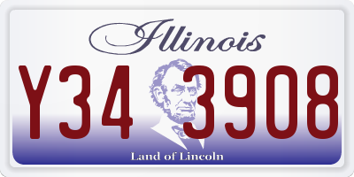 IL license plate Y343908