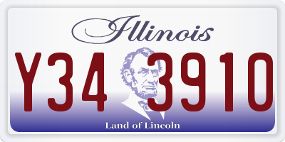 IL license plate Y343910