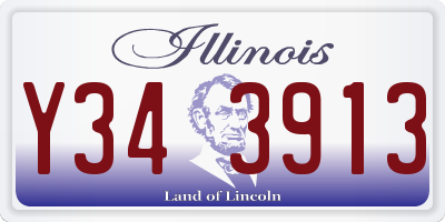 IL license plate Y343913