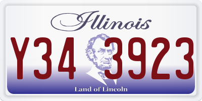 IL license plate Y343923
