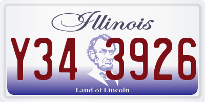 IL license plate Y343926