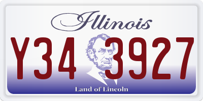 IL license plate Y343927