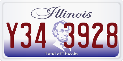 IL license plate Y343928