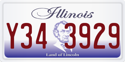 IL license plate Y343929