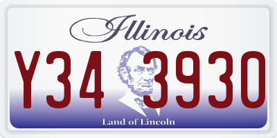 IL license plate Y343930
