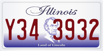 IL license plate Y343932