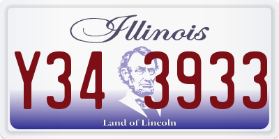 IL license plate Y343933