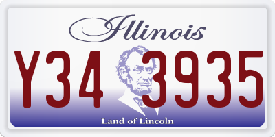 IL license plate Y343935