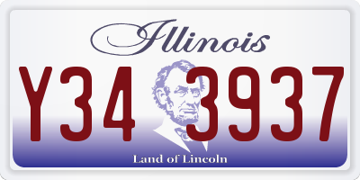 IL license plate Y343937
