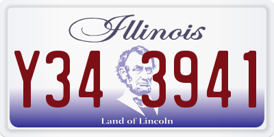 IL license plate Y343941