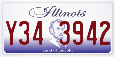 IL license plate Y343942