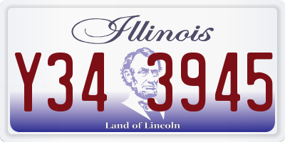 IL license plate Y343945