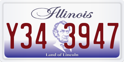 IL license plate Y343947