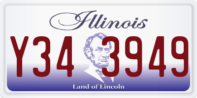 IL license plate Y343949