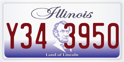 IL license plate Y343950