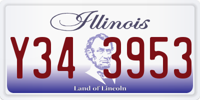 IL license plate Y343953