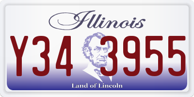IL license plate Y343955