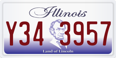 IL license plate Y343957