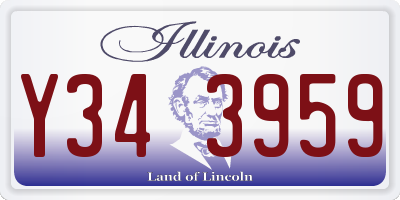 IL license plate Y343959