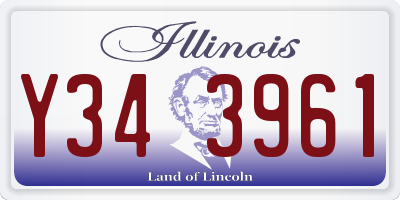 IL license plate Y343961