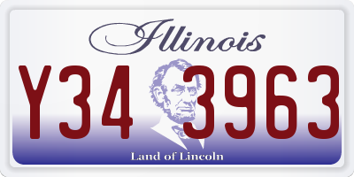 IL license plate Y343963