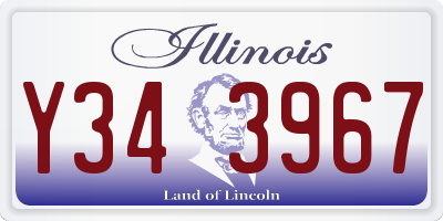 IL license plate Y343967