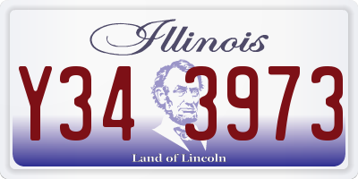 IL license plate Y343973