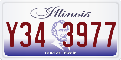 IL license plate Y343977