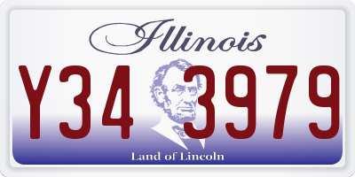 IL license plate Y343979
