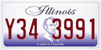 IL license plate Y343991