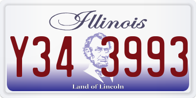 IL license plate Y343993