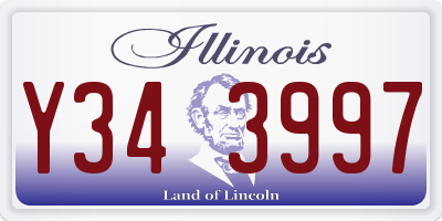 IL license plate Y343997