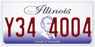 IL license plate Y344004