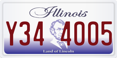 IL license plate Y344005