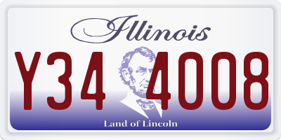 IL license plate Y344008