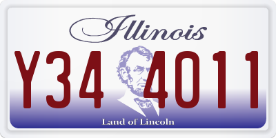 IL license plate Y344011