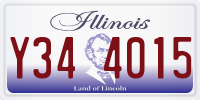 IL license plate Y344015