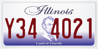 IL license plate Y344021